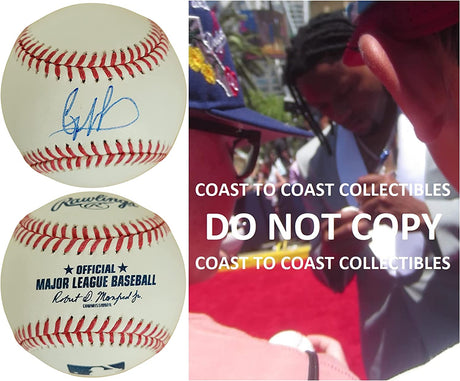 Gregory Soto Detroit Tigers signed MLB baseball COA exact proof autographed