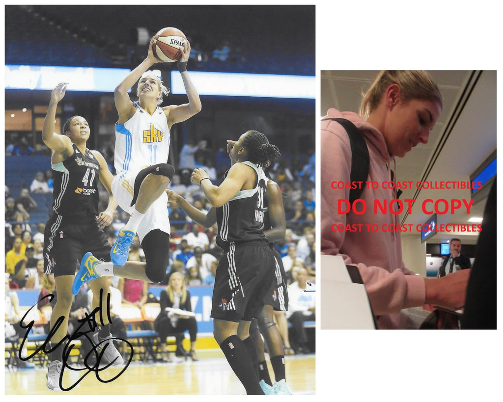 Elena Delle Donne signed Chicago Sky Basketball 8x10 photo COA proof autographed.
