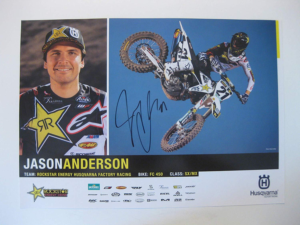 Jason Anderson, supercross, motocross, signed, autographed, 11x17 Poster, COA will be included.