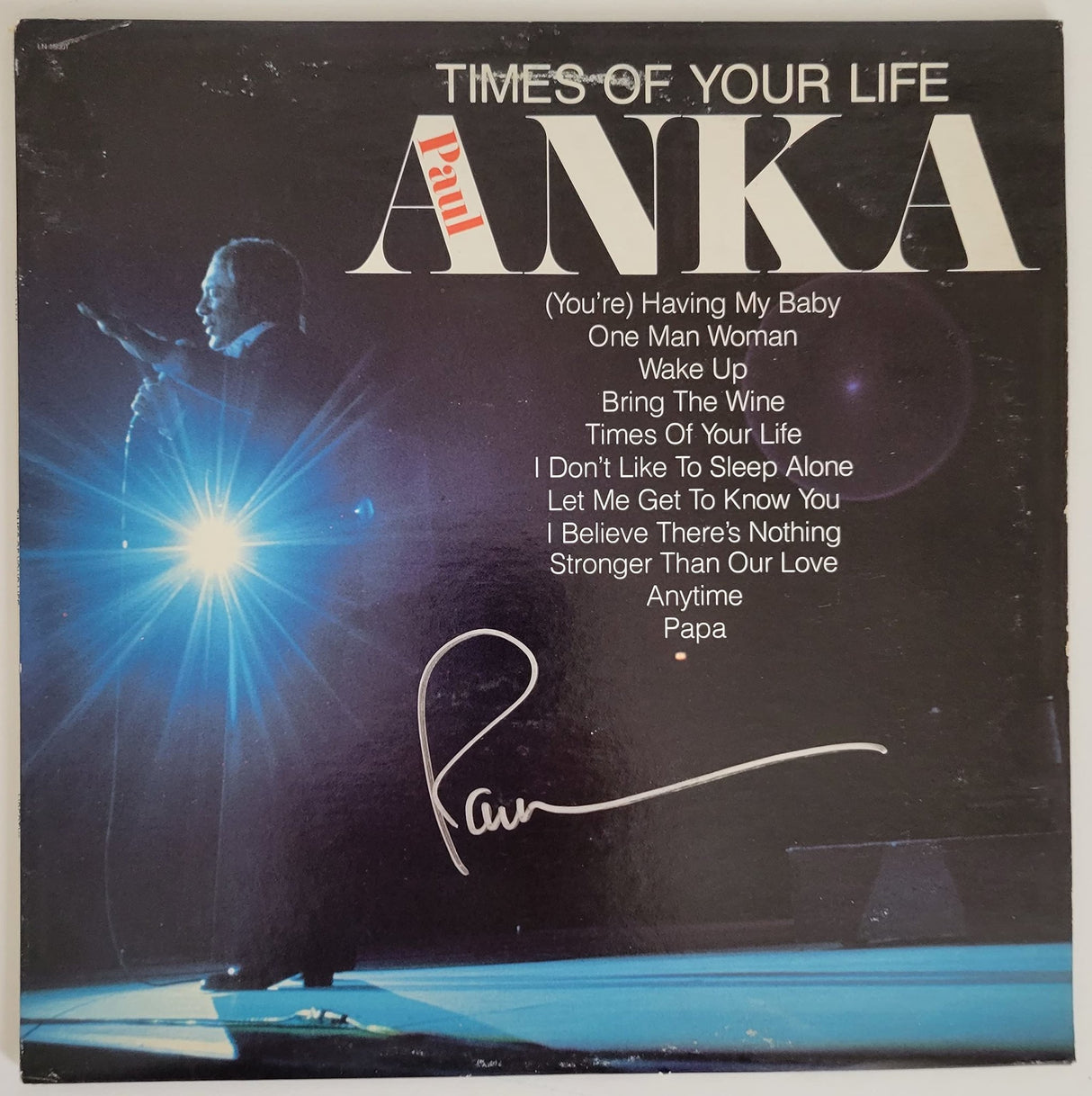 Paul Anka signed Times of your life album vinyl record COA proof autographed STAR