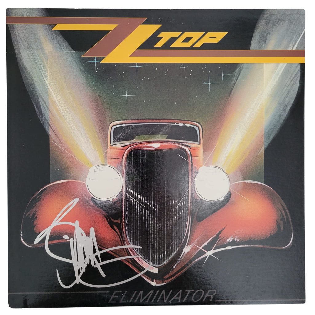 Billy Gibbons signed ZZ Top Eliminator album COA proof autographed vinyl record STAR