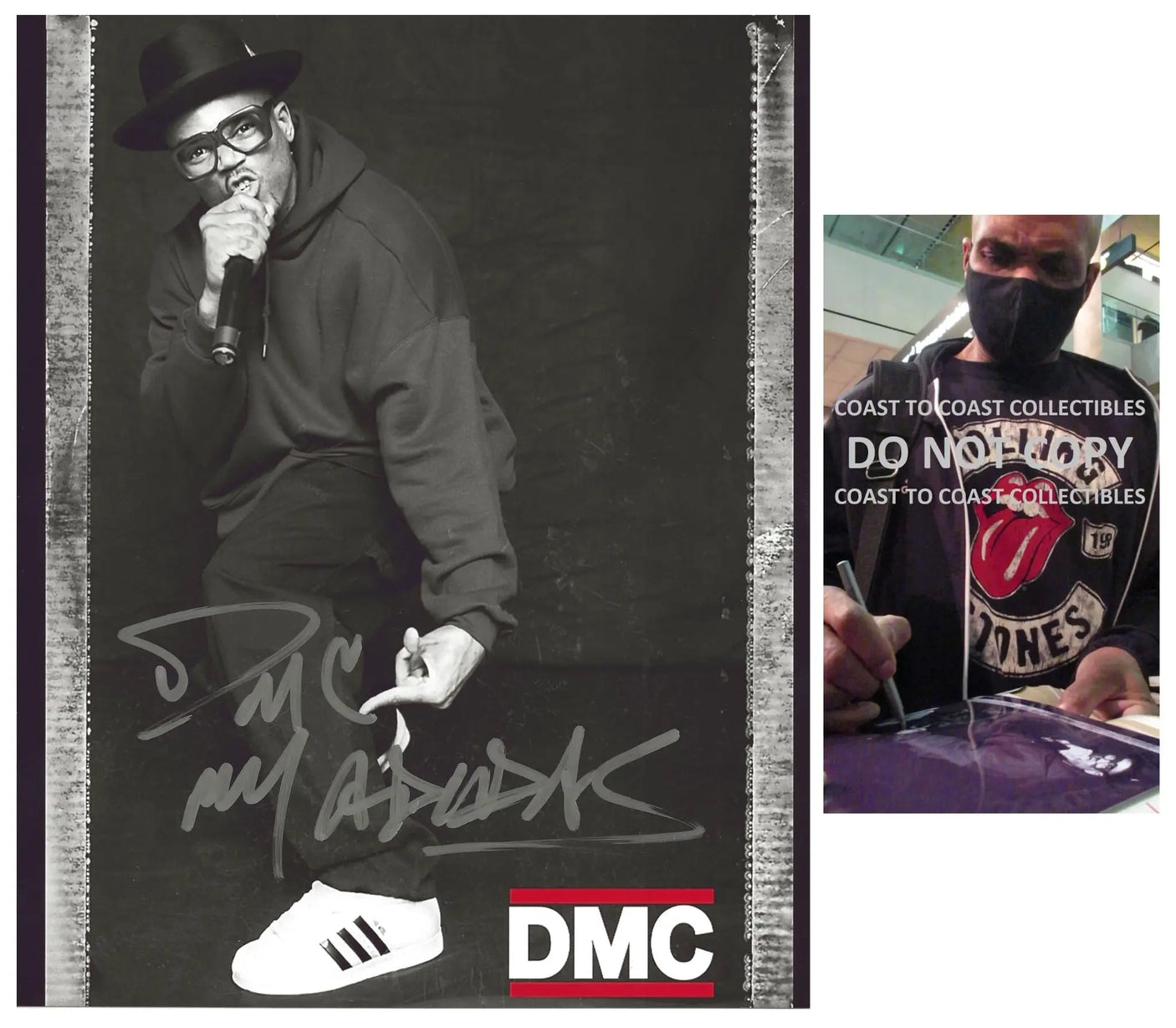 Darryl McDaniels Run DMC Rapper signed 8x10 photo COA proof autographed.. STAR
