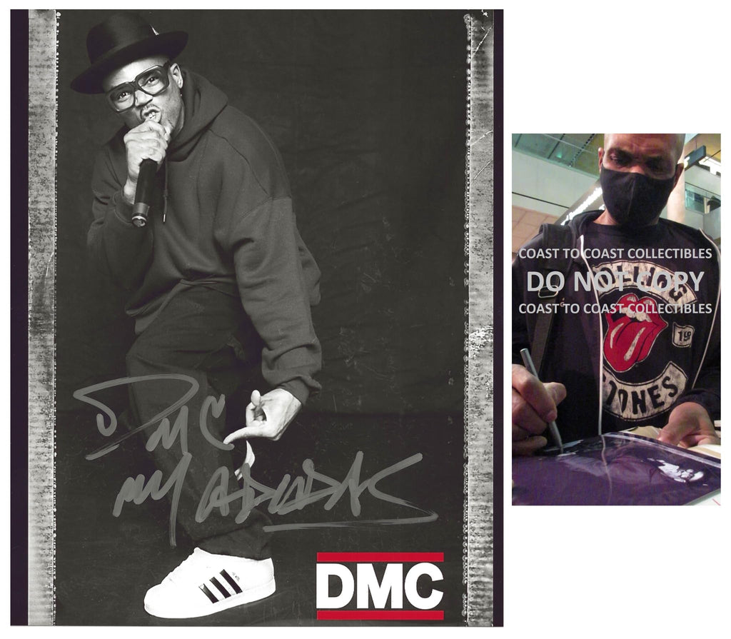 Darryl McDaniels Run DMC Rapper signed 8x10 photo COA proof autographed.. STAR