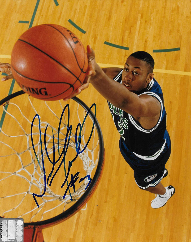 Donyell Marshall signed Dallas Mavericks basketball 8x10 photo COA