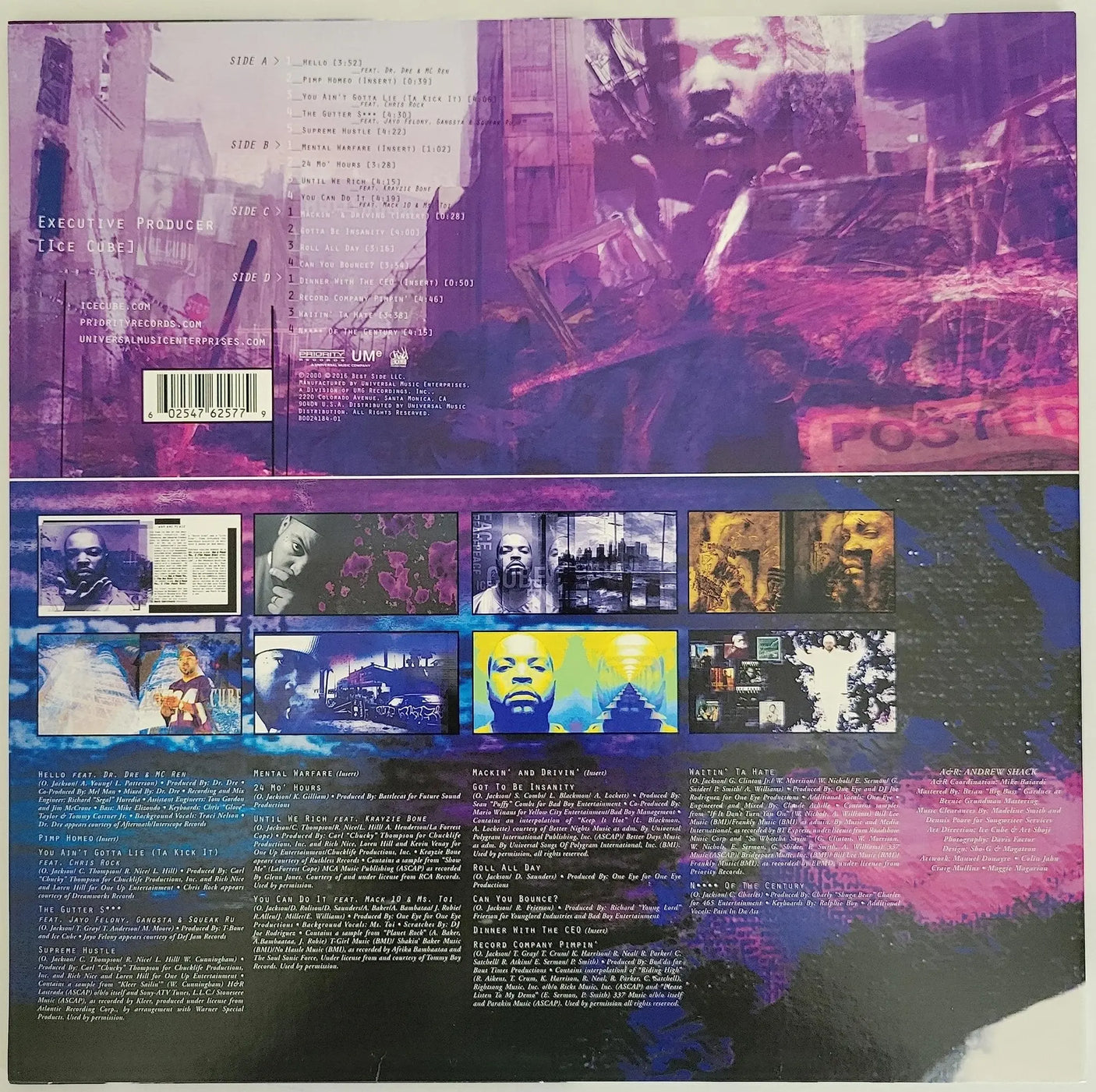 Ice Cube signed War & Peace Vol 2 (The Peace Disc) album vinyl Record COA proof STAR