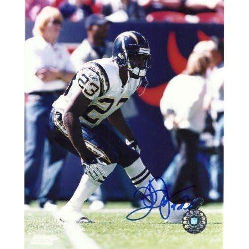 Quentin Jammer, San Diego Chargers, Texas Longhorns, Signed, Autographed, 8x10 Photo, Coa, Rare Hard Photo to Find