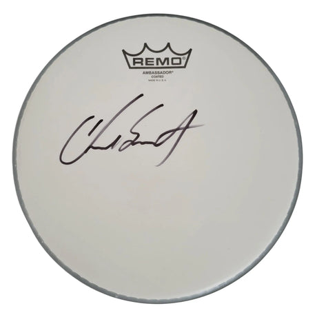 Chad Smith Red Hot Chili Peppers Drummer signed Drumhead COA proof autographed STAR