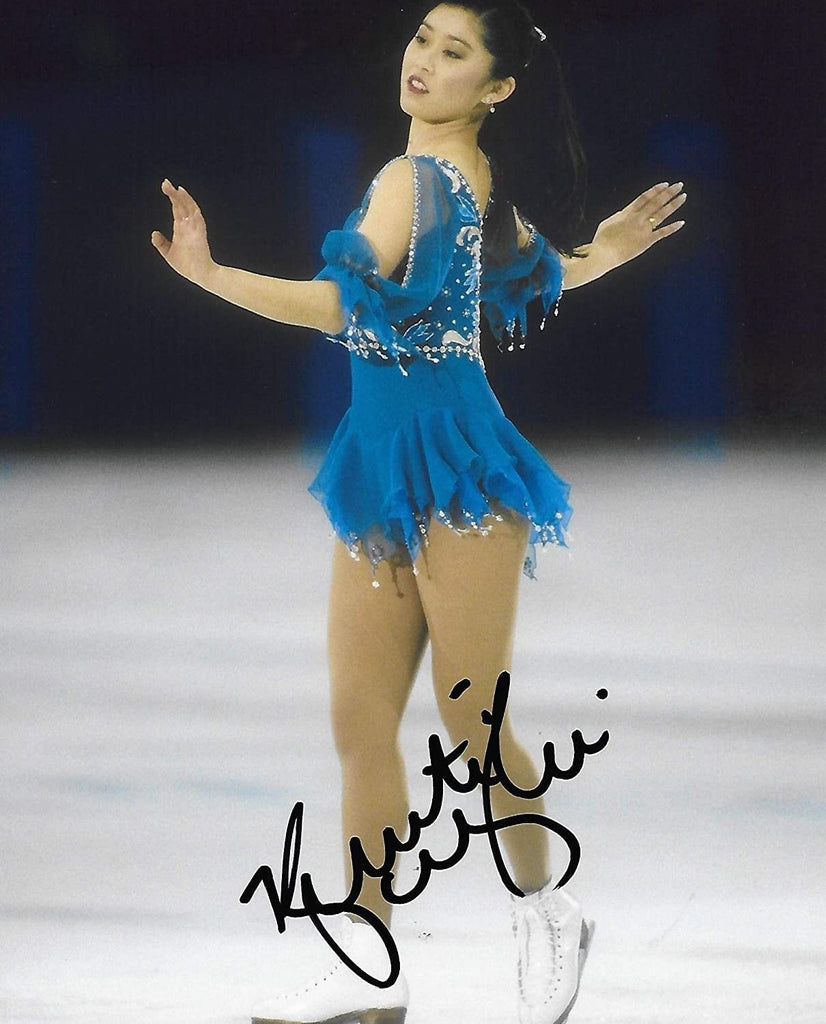 Kristi Yamaguchi USA Olymic figure skater signed,autographed 8x10 photo,proof COA