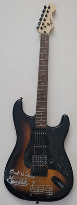 Trevor Rabin Yes signed Fender Squier guitar exact Proof Beckett COA star autograph
