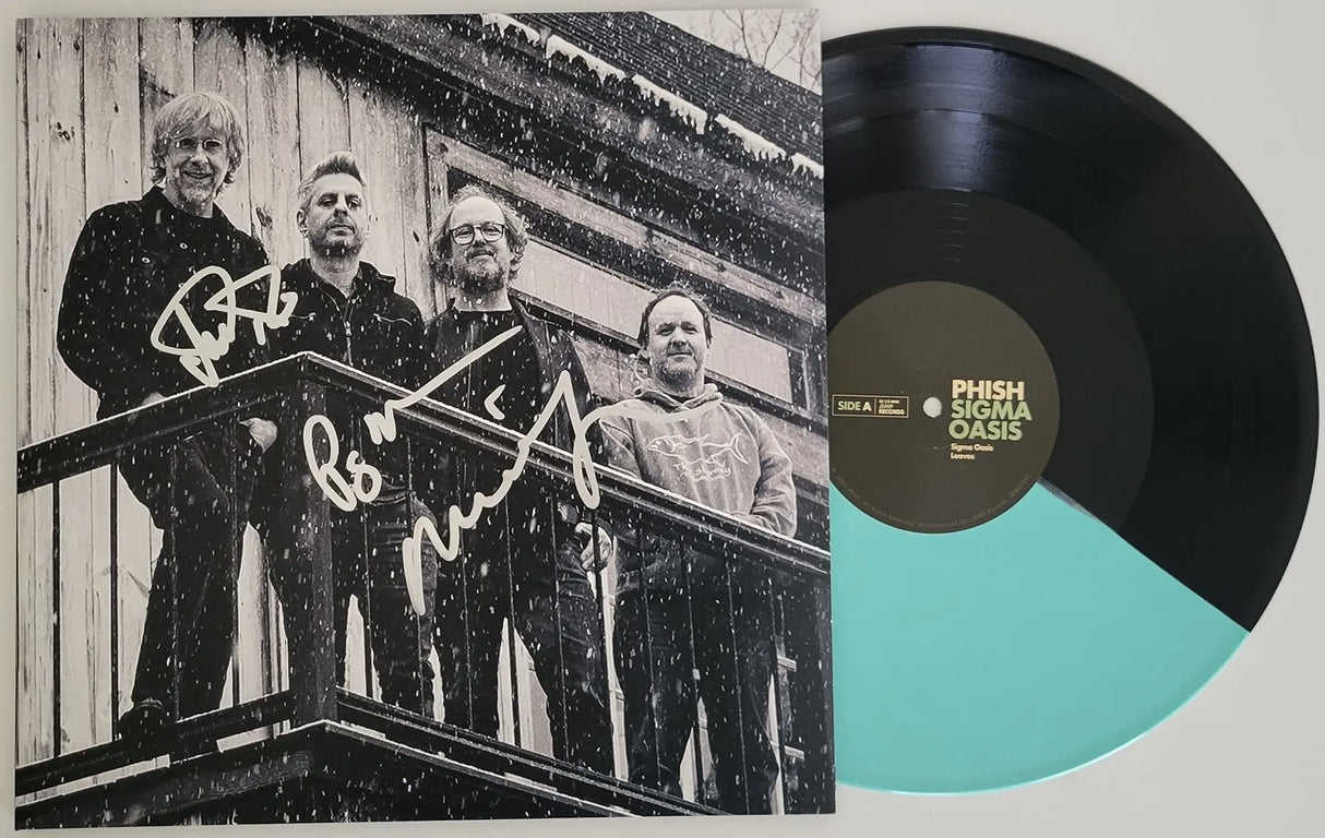 Trey Anastasio Mike Gordon signed Phish Sigma Oasis album vinyl record COA proof STAR