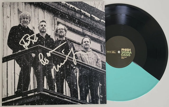 Trey Anastasio Mike Gordon signed Phish Sigma Oasis album vinyl record COA proof STAR