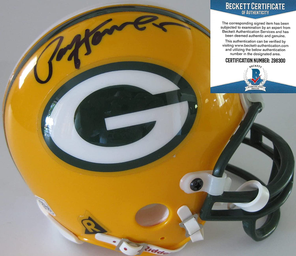 Paul Hornung signed autographed Green Bay Packers mini football helmet Beckett COA