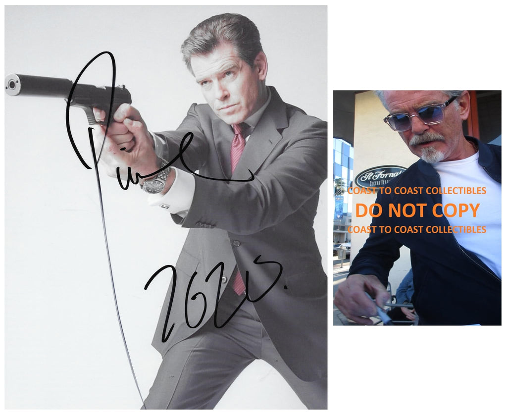Pierce Brosnan James Bond Signed 8x10 Photo Exact Proof COA Autographed Star