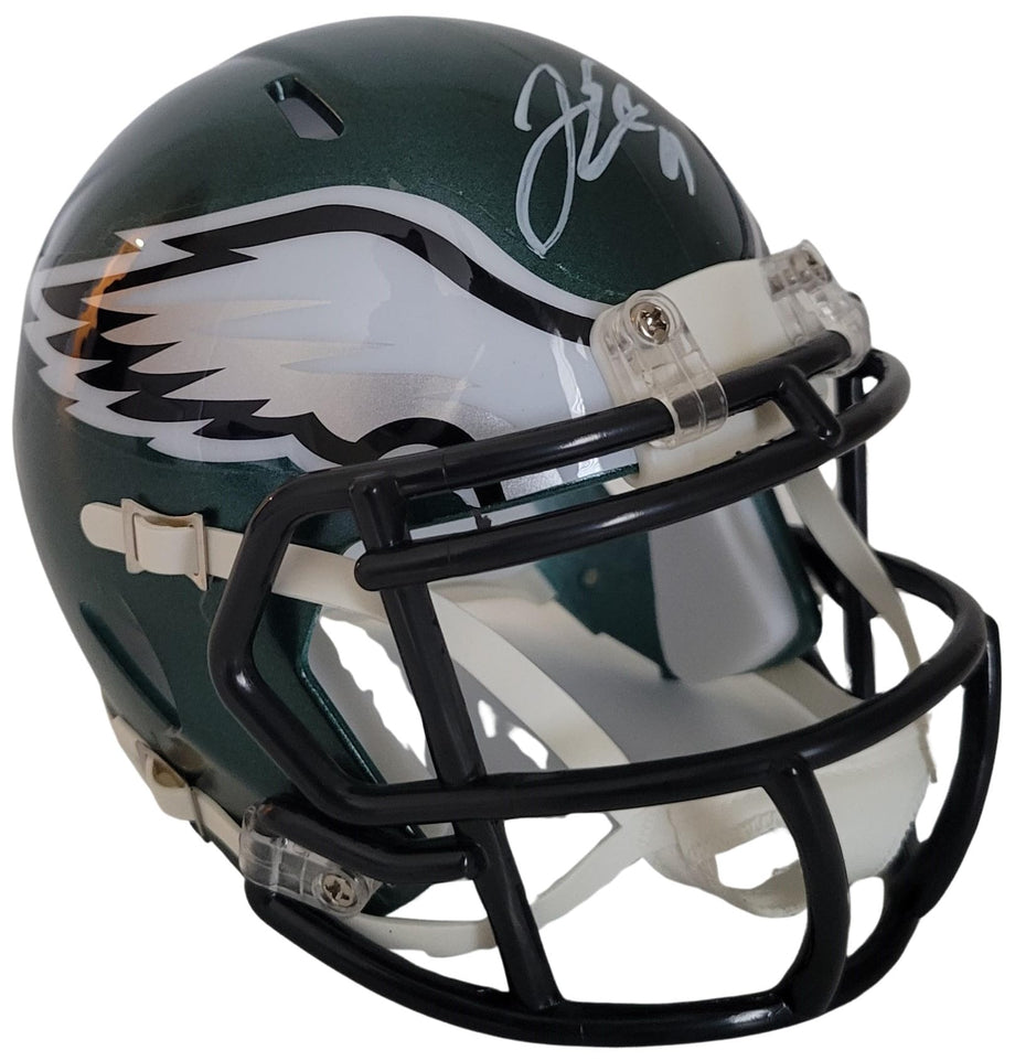 Casey Matthews Phildelphia Eagles Mini Helmet with good COA