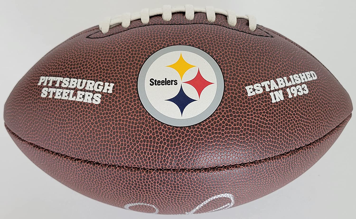 Jerome Bettis signed Pittsburgh Steelers logo football proof Beckett COA autographed