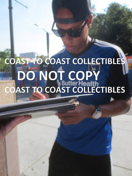 Jordan Stewart San Jose Earthquakes, England signed, autographed 8x10 photo, proof COA