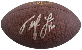 Tyler Lockett Seattle Seahawks signed NFL football COA proof autographed