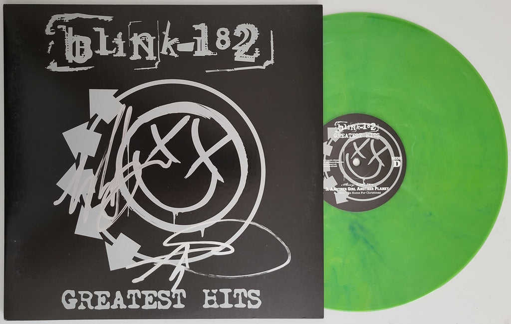 Mark Hoppus Tom Delonge signed Blink 182 Greatest Hits album COA proof STAR autographed