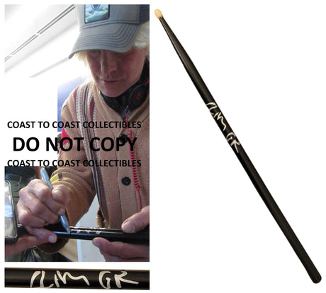 Steven Adler Guns N Roses drummer signed Drumstick COA proof autographed .GNR..