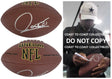 Rocket Ismail Signed Football Proof COA Autographed Raiders Cowboys Notre Dame