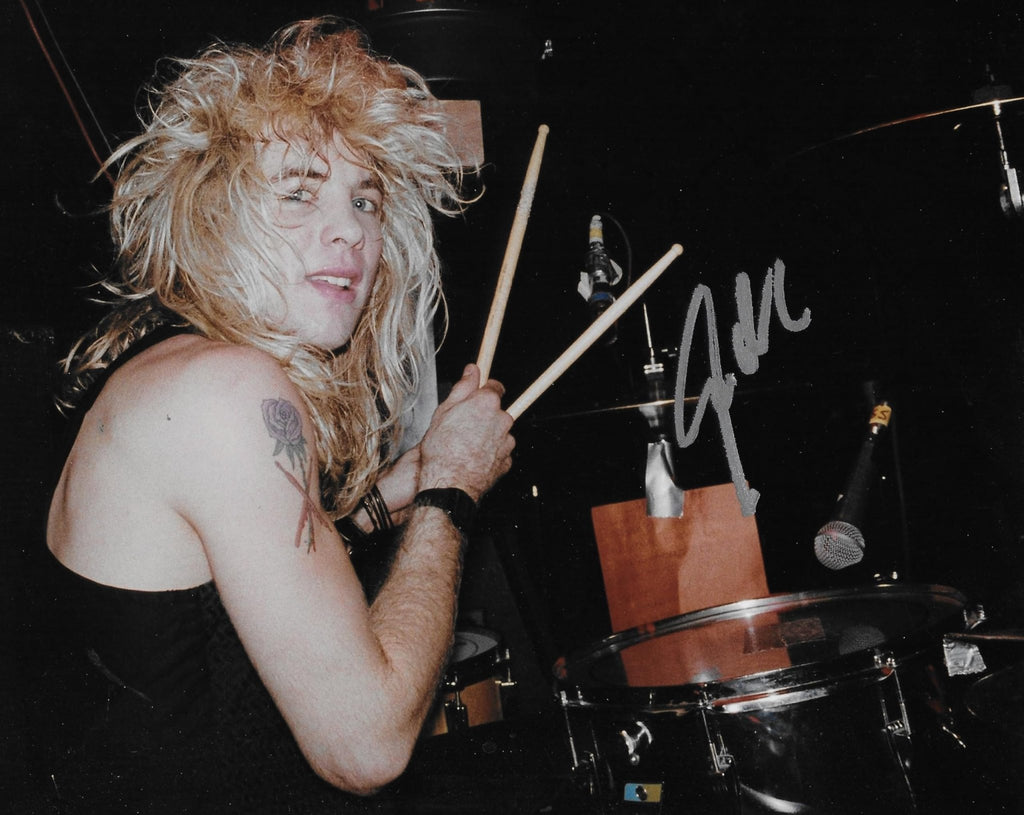 Steven Adler Guns N Roses Drummer signed 8x10 photo proof COA autographed GNR