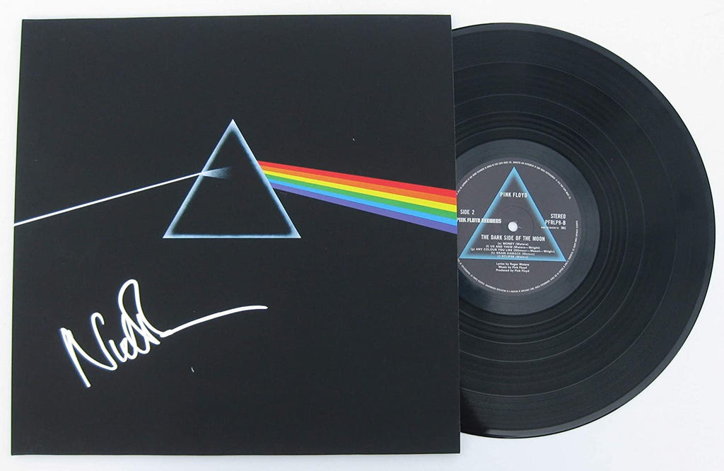 Nick Mason signed autographed Pink Floyd Dark Side of the Moon album proof Beckett COA STAR