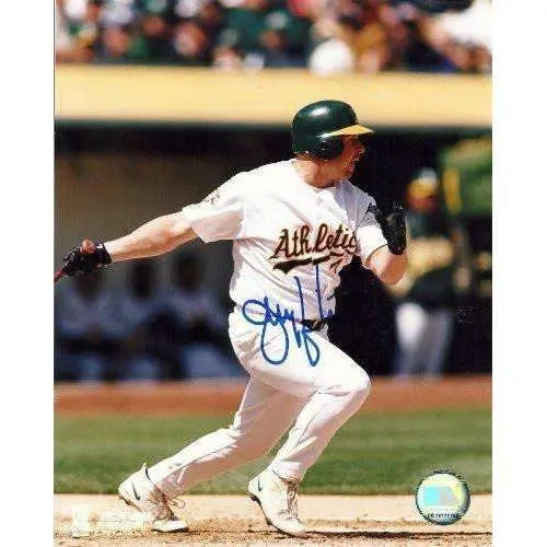 JEREMY GIAMBI OAKLAND ATHLETICS,A'S,MONEY BALL,SIGNED,AUTOGRAPHED 8X10,PHOTO,COA,RARE HARD TO FIND PHOTO