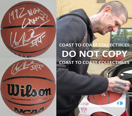 Cherokee Parks Duke Blue Devils signed NCAA basketball COA proof autographed