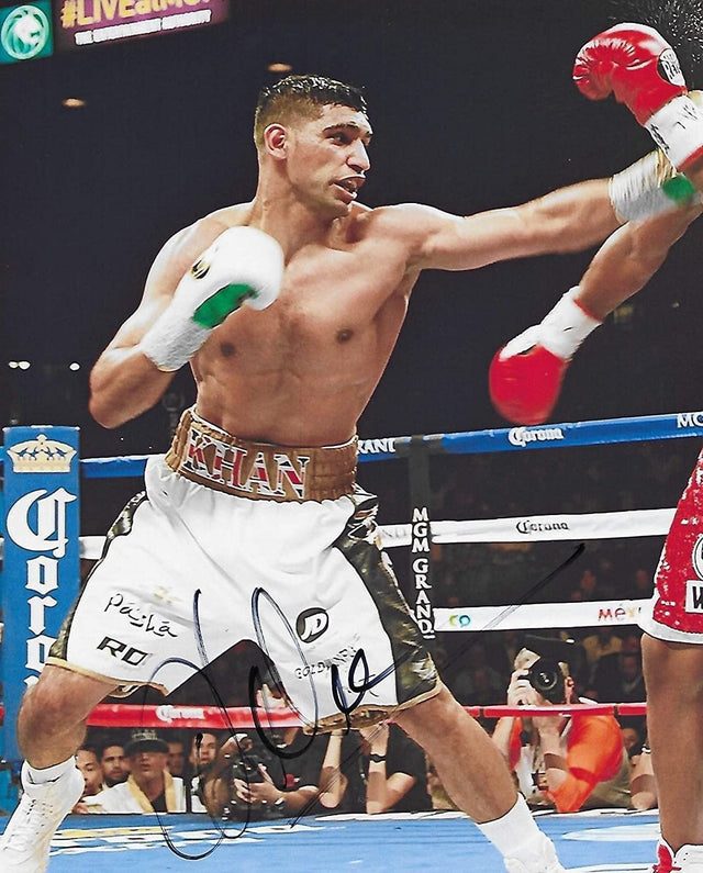 Amir Khan World champion boxer signed autographed 8x10 Photo proof COA