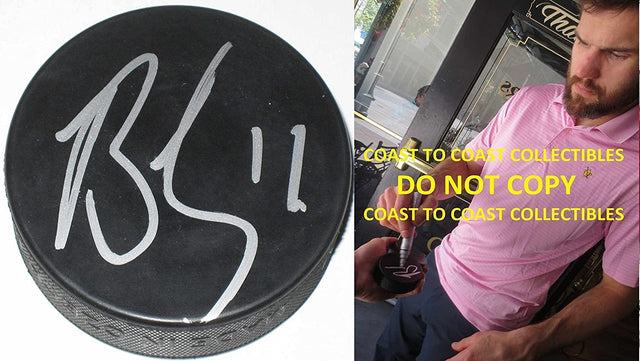 Ben Lovejoy Dallas Stars, Devils, Penguins signed,autographed Hockey Puck, proof