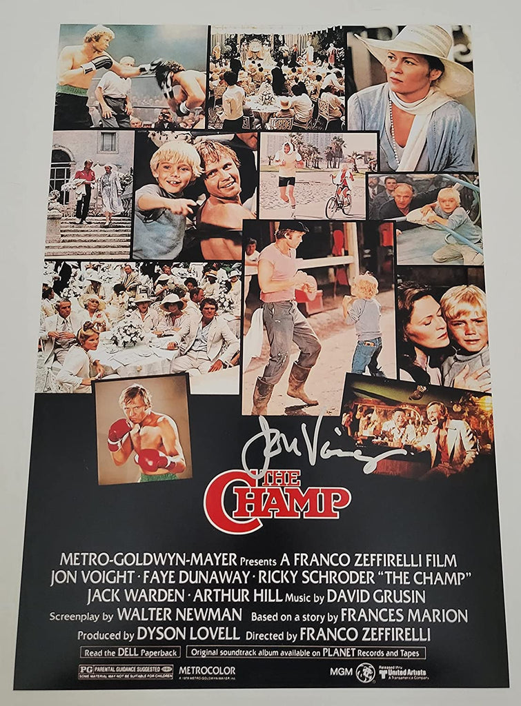 Jon Voight signed The Champ 12x18 poster photo COA exact proof STAR