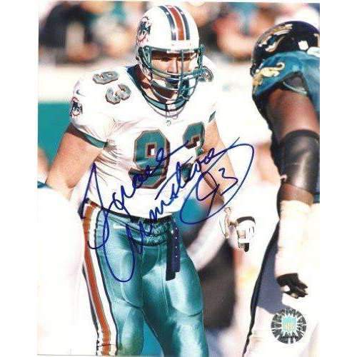 Trace Armstrong, Miami Dolphins, Arizona State, Asu, Signed, Autographed, 8x10 Photo, Coa, Rare Hard Photo to Find