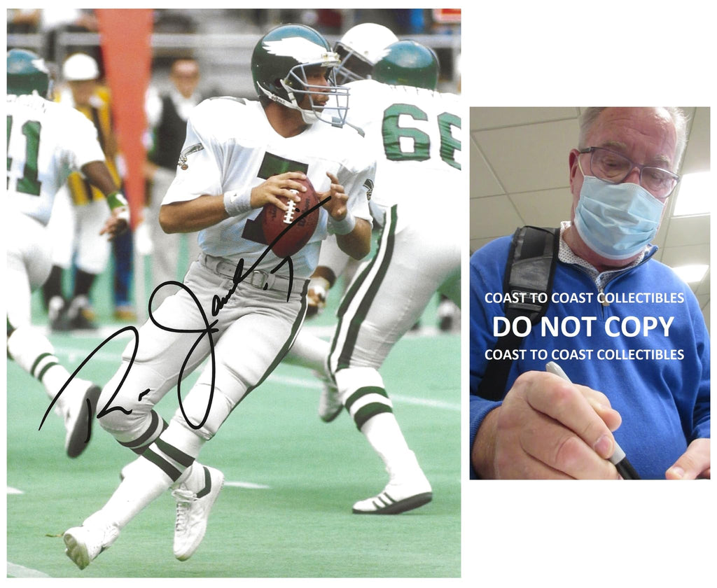 Ron Jaworski signed Philadelphia Eagles football 8x10 photo Proof COA autograph