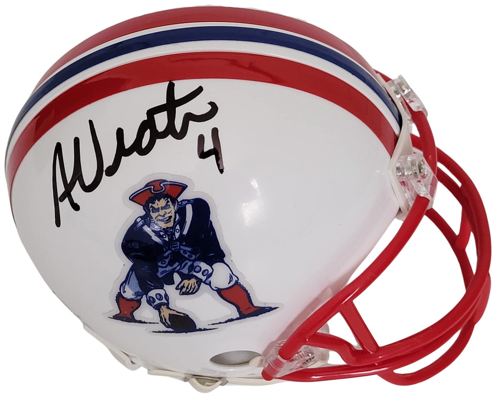 Adam Vinatieri signed New England Patriots min football helmet proof COA autographed