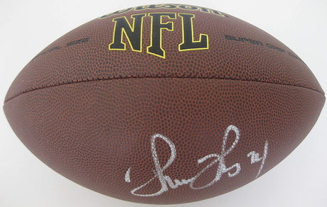 Thurman Thomas Buffalo Bills OSU Cowboys signed NFL football proof Beckett COA