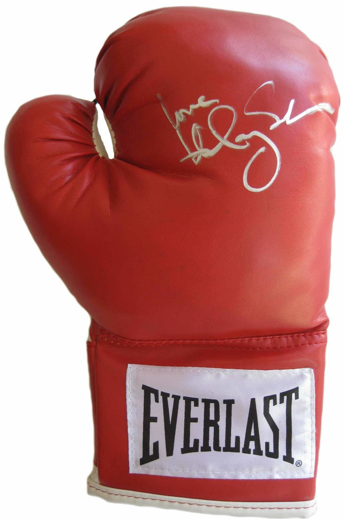 Hilary Swank Million Dollar Baby signed autographed boxing glove proof Beckett COA STAR