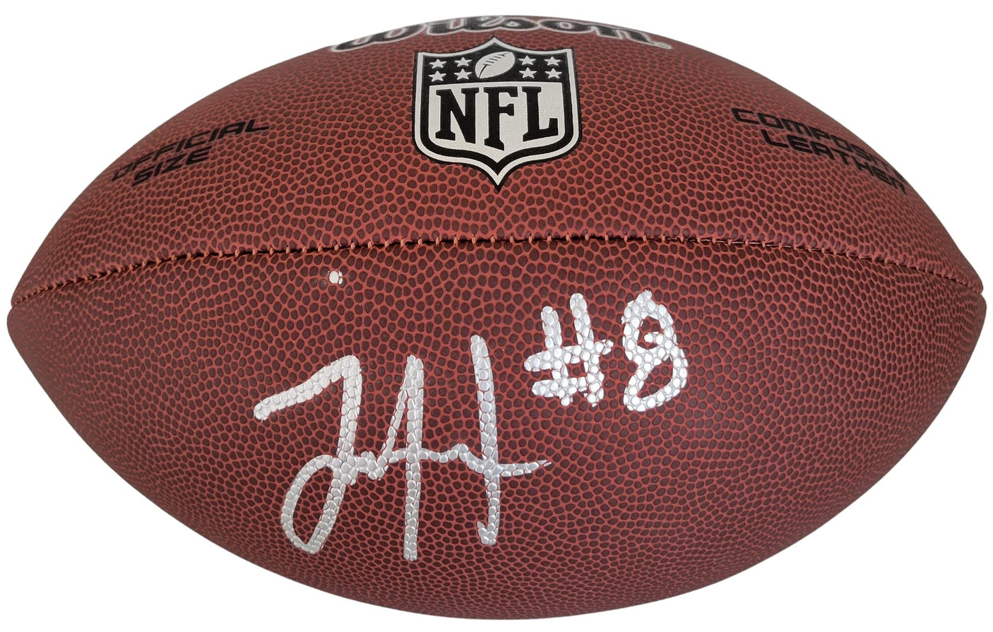 Jaycee Horn Carolina Panthers signed NFL football exact proof COA autographed