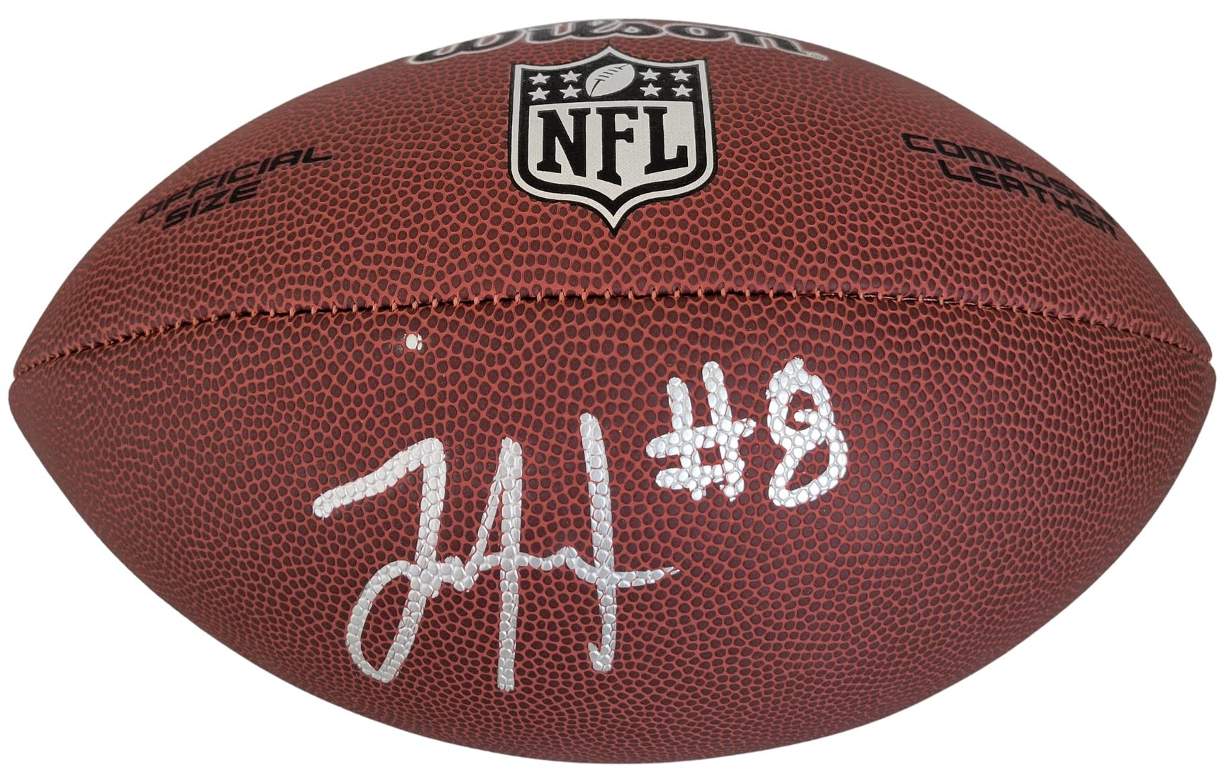 Jaycee Horn Carolina Panthers signed NFL football exact proof COA autographed