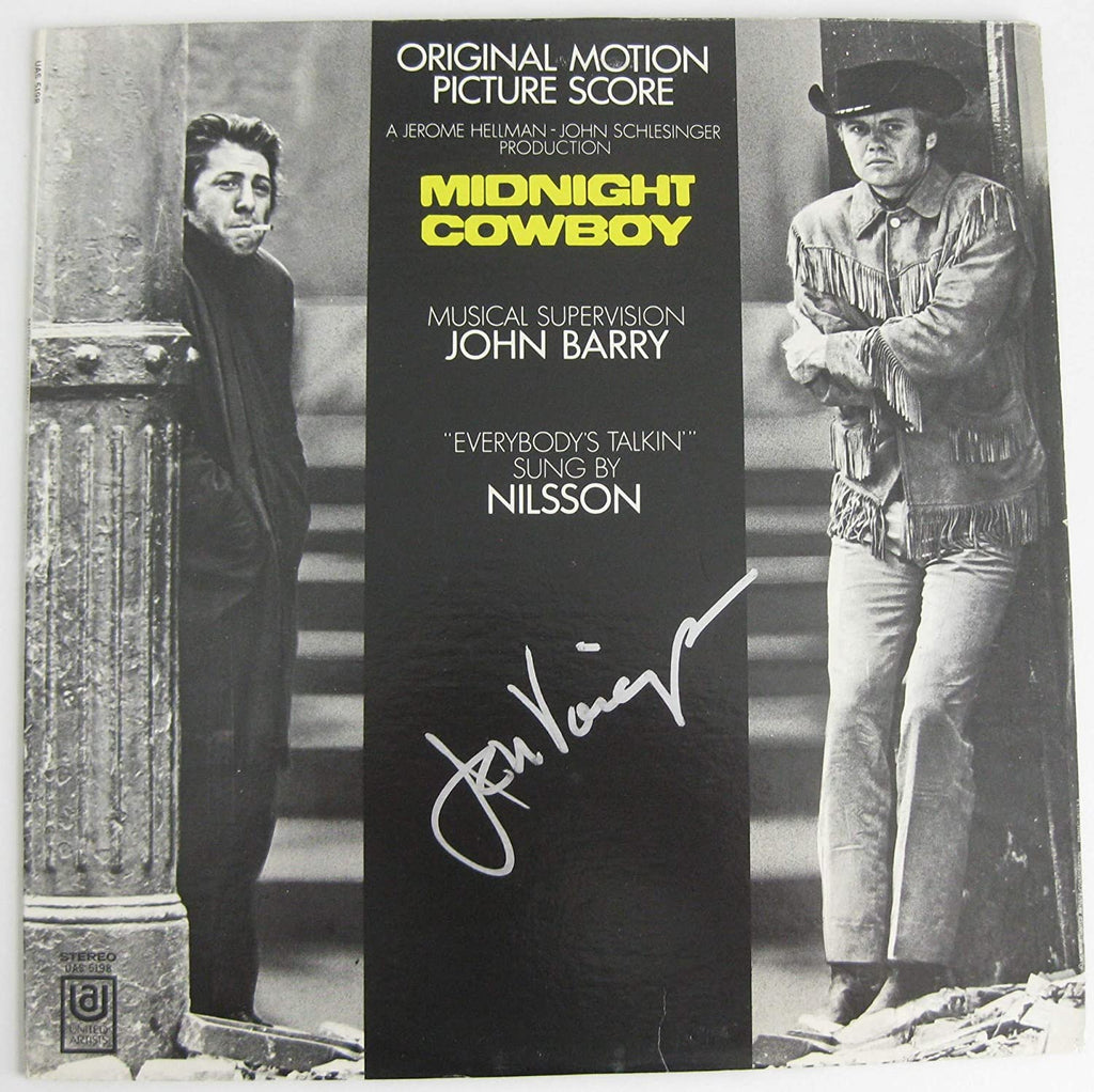 Jon Voight signed autographed Midnight Cowboy album vinyl record proof Beckett STAR