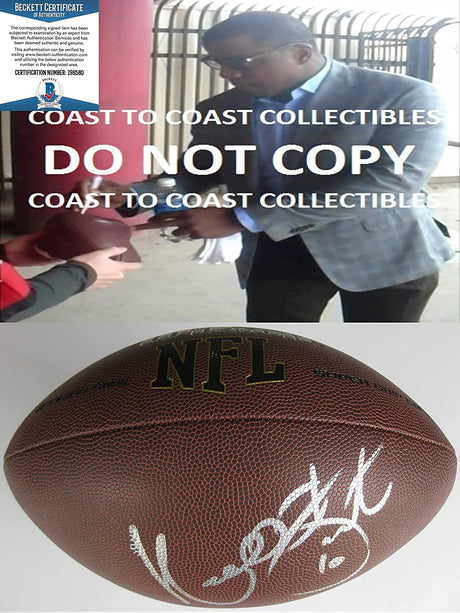 Kordell Stewart Pittsburgh Steelers signed NFL football proof Beckett COA autographed
