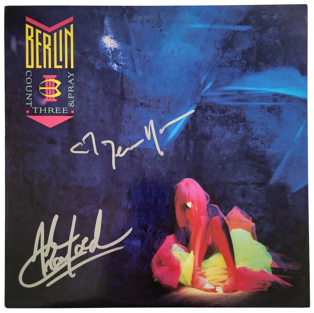 Terri Nunn signed Berlin Count Three & Pray Album Vinyl COA Proof Autographed
