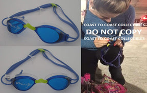 Missy Franklin USA Olympic gold medalist swimmer signed Swim goggles COA proof