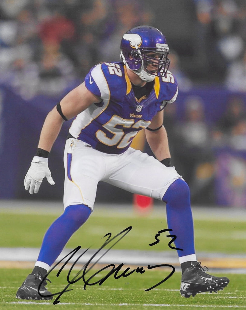 Chad Greenway Signed 8x10 Photo COA Proof Minnesota Vikings Football Autographed..