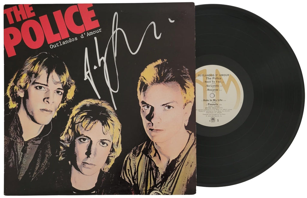 Andy Summers Signed The Police Outlandos D'Amour Album COA Proof Autographed Vinyl