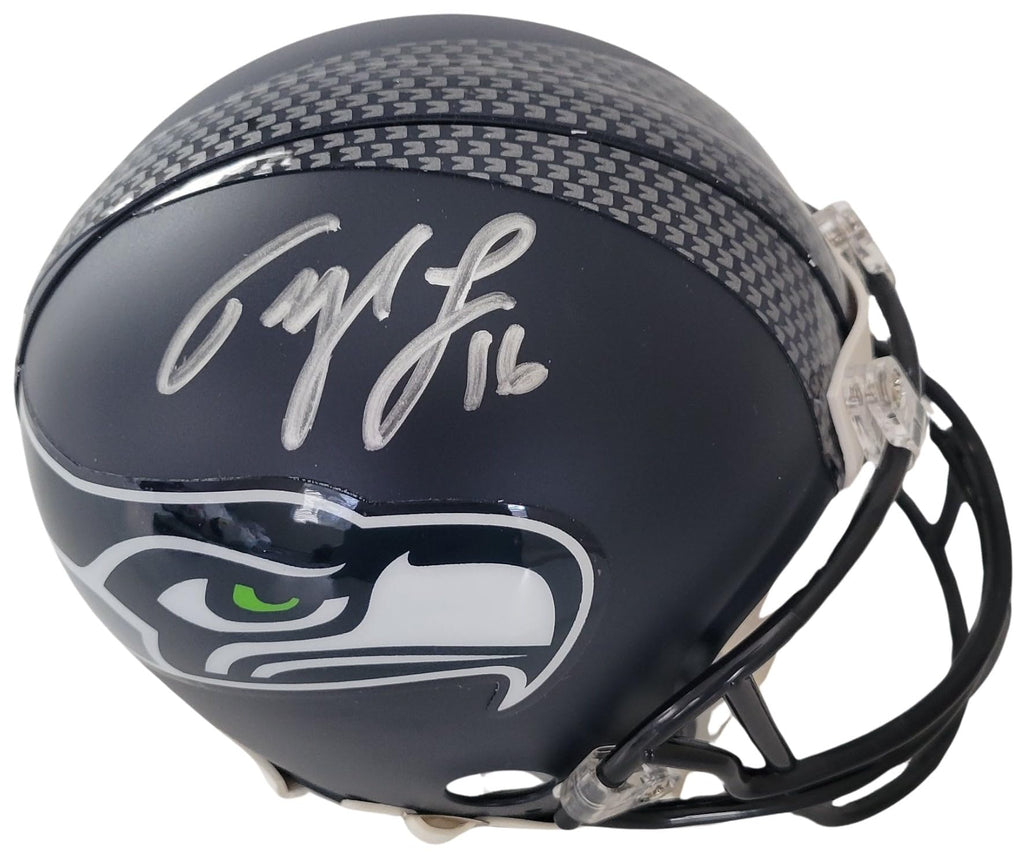 Tyler Lockett Signed Seattle Seahawks Mini Football Helmet Proof COA Autographed