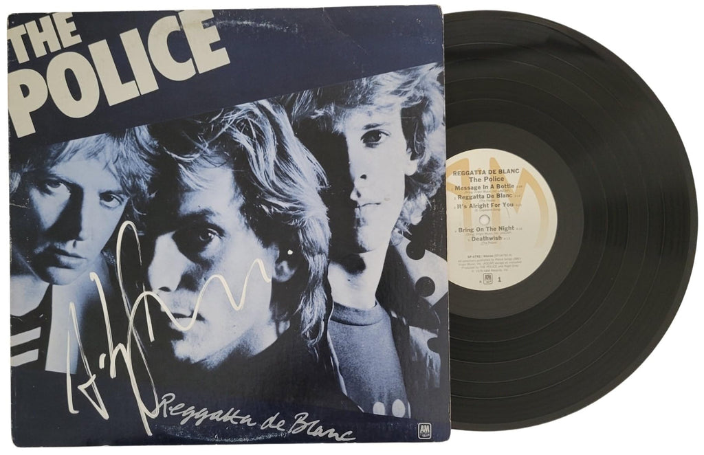 Andy Summers Signed The Police Reggatta de Blanc Album COA Proof Autographed Vinyl
