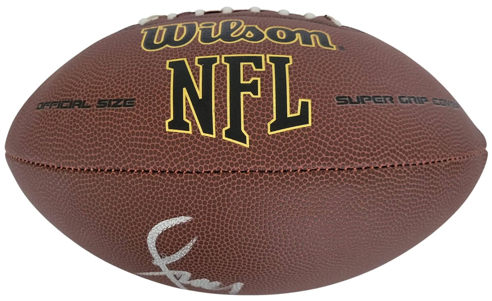 Larry Fitzgerald Signed Football Proof COA Autographed Arizona Cardinals Pitt