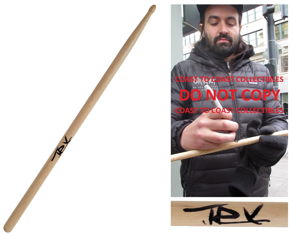 Jay Weinberg Drummer Slipknot signed Drumstick COA exact proof autographed STAR.