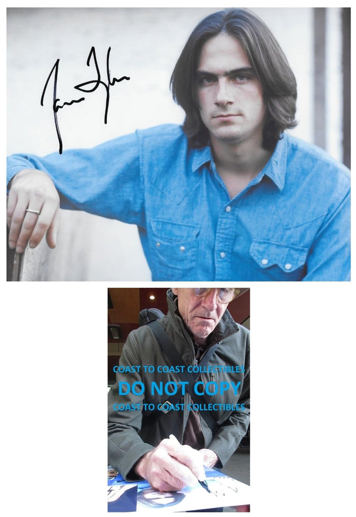 James Taylor signed 8x10 photo COA Proof autographed singer guitarist Sweet Baby James STAR