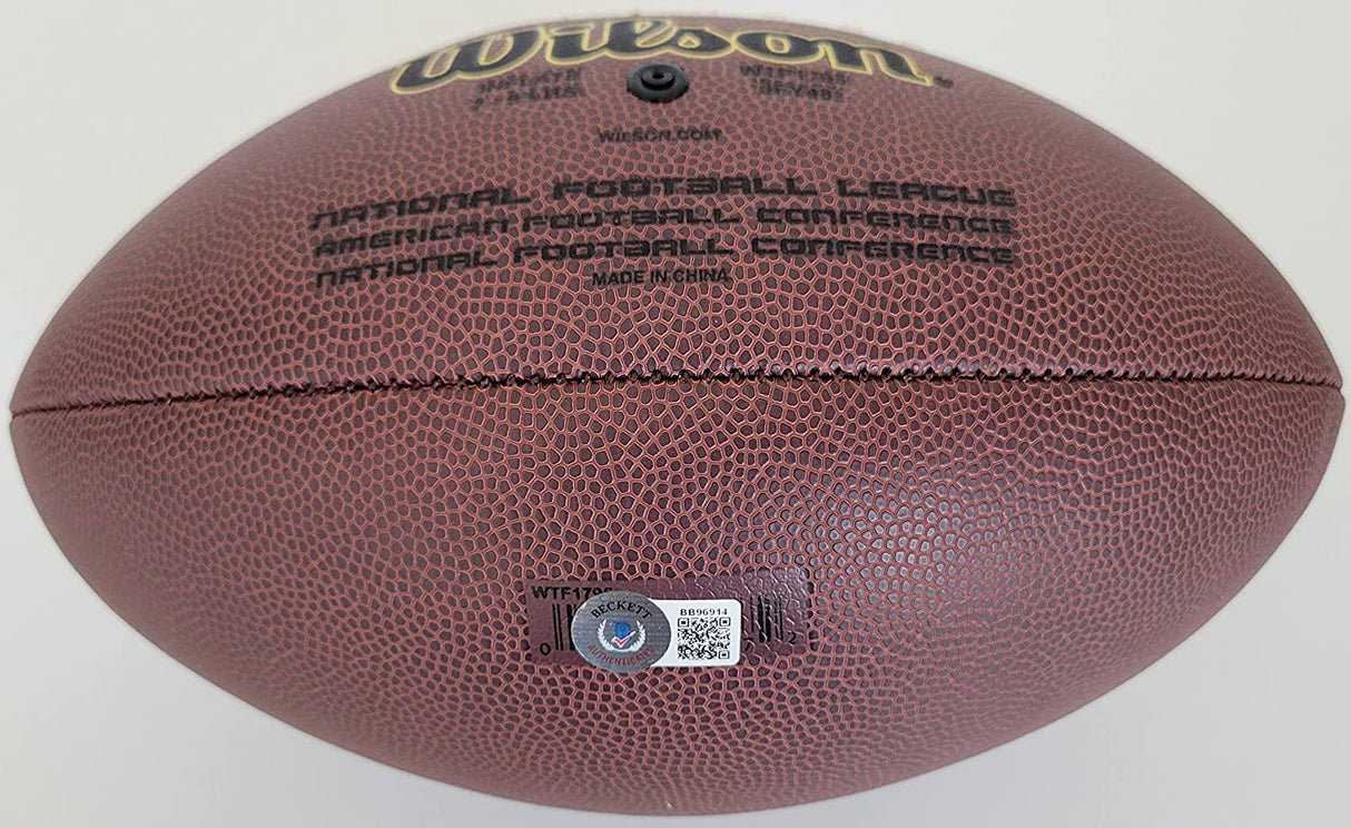 Jack Youngblood LA Rams signed NFL football proof Beckett COA autographed